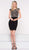 Colors Dress - 1976 Jeweled Matte Jersey Sheath Dress in Black