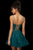 Sherri Hill - 53157 Lace Appliqued V-Neck A-Line Short Dress In Green