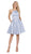 Poly USA - 8312 Sleek Halter Satin A-Line Dress