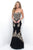 Blush - 11269 Strapless Sweetheart Gown with Gold Lace Applique