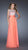 La Femme - Shimmering Jeweled Bateau Illusion A-Line Gown 19815 In Orange