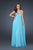 La Femme - Ethereally Sequined Sweetheart Empire Gown 16977 In  Aqua