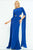 Ieena Duggal  - Hi Neck Gown Style 25536I in Blue