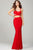 Stunning Two-Piece Sweetheart Mermaid Crepe Gown  36729