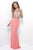 Two-Piece Gem Embellished Halter Top Evening Gown  11248