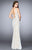 Sleeveless High Neck Laced Gown 24565