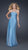 La Femme - 17452 Jewel-Trimmed Halter A-Line Gown In Blue