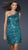 La Femme - 17093 Glittering Tasseled Asymmetrical Sheath Cocktail Dress In Green