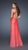 La Femme - Shimmering One Shoulder Sweetheart Empire Gown 18398 In Red