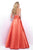Blush - Timeless Crystal-Trimmed Sweetheart A-Line Gown 5626 In Orange