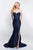Blush - C1063 Strapless Sweetheart Mermaid Dress In Blue