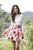 Jolene Collection - 17547 Two Piece Illusion Jewel A-line Dress In White and Pink