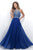 Stunning Crystal Embellished  Illusion Back Gown 11071