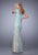 La Femme - Lace Illusion Bateau Sheath Dress 21703 - 1 pc Navy in Size 8 Available
