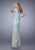 La Femme - 21703 Lace Illusion Bateau Sheath Dress In Green