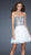 La Femme - Bead Embellished Sweetheart Chiffon A-line Dress 17953 In White
