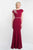 Blush - S2025 Bateau Neckline Beaded Sheath Gown In Red