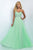 Blush by Alexia Designs - 11050 Lovely Crystal Encrusted A-Line Gown In Green