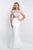 Blush - C1008 Crystal Beaded Two Piece Mermaid Dress In White