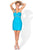 Blush - Ornate Applique Sweetheart Sheath Cocktail Dress 9382 in Blue