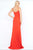 Ieena Duggal  - Slip Gown Style 25402I in Orange
