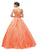 Dancing Queen - 9148 Metallic Embroidered Strapless Formal Ball Gown