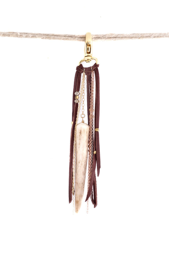 Antler Tip with Mixed Metal Purse Jewelry