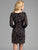 Lara Dresses - Long Sleeved Multi-Color Gem Embellished Short Cocktail Dress 33007 In Black and Multi-Color