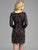 Lara Dresses - Long Sleeved Multi-Color Gem Embellished Short Cocktail Dress 33007 In Black and Multi-Color