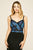 Tadashi Shoji - Sleeveless Perforated Strap A-line Gown In Black and Multi