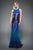 Tadashi Shoji - Sleeveless Ombre Sequined Long Dress In Blue