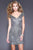 Shail K - 21197 Fitted Sequined Cocktail Dress In Gray