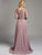 Lara Dresses - Long-Sleeved Bateau Illusion A-Line Evening Gown with Faux Pearl and Lace Applique Details 33228 in Purple