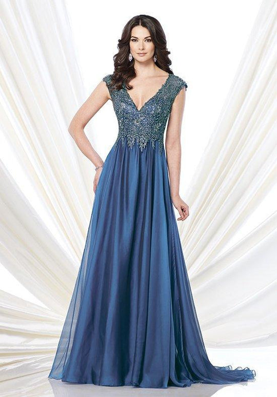 Montage by Mon Cheri - 215900W Dress in Blue