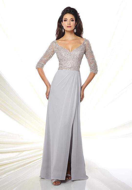 Montage by Mon Cheri - 116942 Dress In Silver