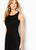 Cameron Blake - 219683W Sleeveless Scoop Neck Trumpet Dress In Black and Gold