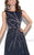 Tarik Ediz - 92819 Sleeveless Embellished Tulle Gown In Blue