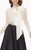 Tarik Ediz - 92720 Long Sleeved Two-Toned Gown In Black and White