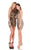 Rachel Allan Homecoming - 4004 Sequined Halter Fitted Cocktail Dress In Black and Silver