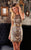 Rachel Allan Homecoming - 4004 Sequined Halter Fitted Cocktail Dress In Silver and Gold