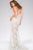 Romantic Sheer Lace Halter Sheath Gown 40116