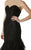 JS Collection - 863987 Strapless Tiered Ruffle Mermaid Gown in Black