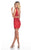 Rachel Allan Homecoming - 4015 Two Piece Sequin Embroidered Dress In Red