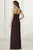Adrianna Papell - 40170 V-Neck Blouson A-Line Dress In Purple