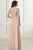 Adrianna Papell - 40175 Lace Halter Chiffon A-line Dress In Pink