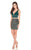 Rachel Allan Homecoming - 4018 Two Piece Sequined Plunging Vneck Dress In Green