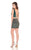 Rachel Allan Homecoming - 4018 Two Piece Sequined Plunging Vneck Dress In Green