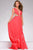 Jovani - Embellished Illusion Neck Chiffon A-line Dress 40201 In Pink