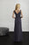 Adrianna Papell - 40219 Sleeveless V Neck Beaded Chiffon Sheath Dress In Gray