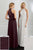Adrianna Papell - 40221 Beaded High Halter Chiffon A-line Dress In Red and White